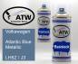 Preview: Volkswagen, Atlantic Blue Metallic, LH5Z / J3: 400ml Sprühdose + 400ml Klarlack - Set, von ATW Autoteile West.